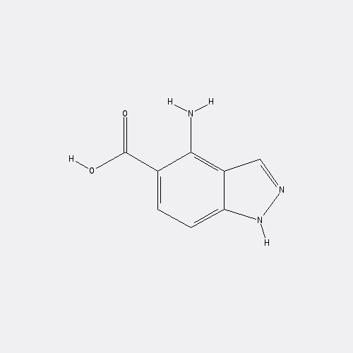 Chemical structure of 4-Amino-1H-indazole-5-carboxylic acid
