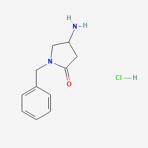 Chemical structure of 4-Amino-1-benzylpyrrolidin-2-one Hydrochloride