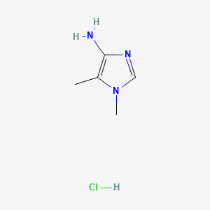 Chemical structure of 4-Amino-1,5-dimethylimidazole Hydrochloride