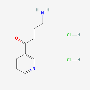 Chemical structure of 4-Amino-1-pyridin-3-YL-butan-1-one dihydrochloride
