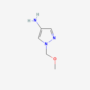 Chemical structure of 4-Amino-1-(methoxymethyl)pyrazole