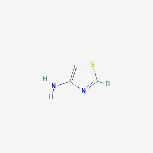 Chemical structure of 4-Amino(thiazole-2-d1)