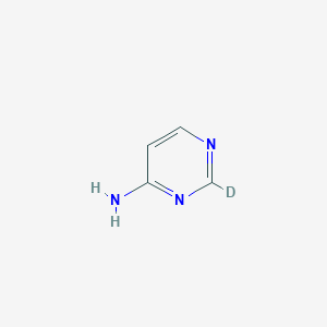 Chemical structure of 4-Amino(pyrimidine-2-d1)