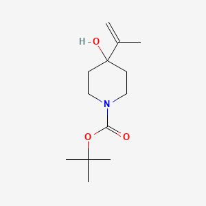 Chemical structure of 4-Allyl-1-Boc-4-hydroxypiperidine