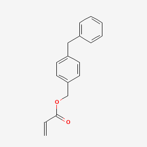Chemical structure of 4-Benzylbenzyl acrylate