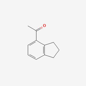 Chemical structure of 4-Acetylindan