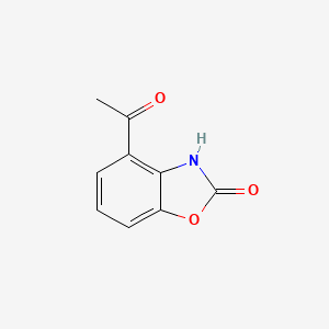 Chemical structure of 4-Acetyl-2(3H)-benzoxazolone
