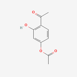 Chemical structure of 4-Acetyl-3-hydroxyphenyl Acetate