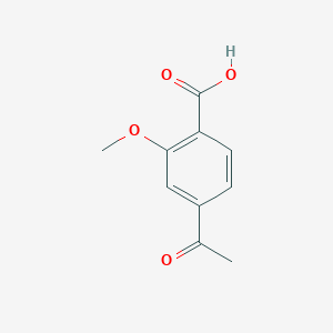 Chemical structure of 4-Acetyl-2-methoxybenzoic acid