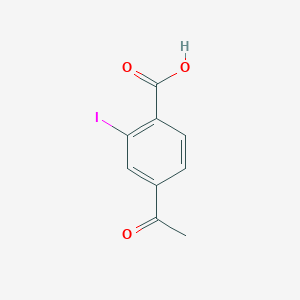 Chemical structure of 4-Acetyl-2-iodobenzoic acid