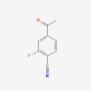 Chemical structure of 4-Acetyl-2-fluorobenzonitrile