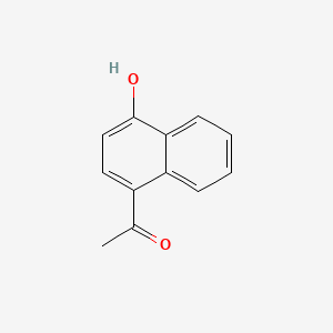 Chemical structure of 4-Acetyl-1-naphthol