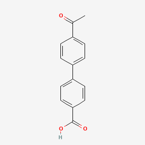Chemical structure of 4'-Acetyl-biphenyl-4-carboxylic acid