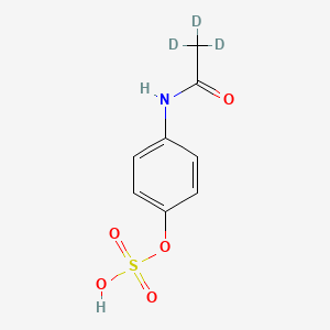 Chemical structure of 4-Acetaminophen-d3 Sulfate