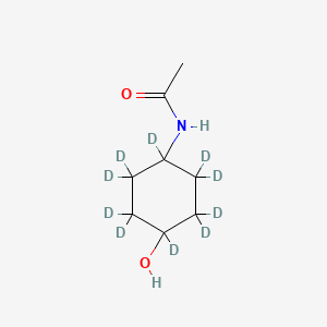 Chemical structure of 4-Acetamidocyclohexanol-d10