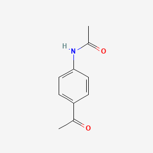 Chemical structure of 4'-Acetamidoacetophenone