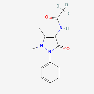 Chemical structure of 4-Acetamido Antipyrine-d3