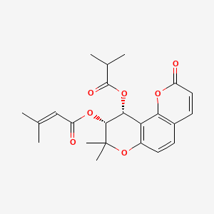 Chemical structure of 4′-O-Isobutyroylpeguangxienin