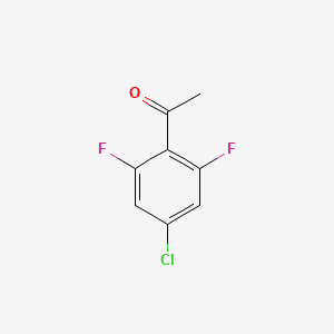 Chemical structure of 4’-Chloro-2’,6’-difluoroacetophenone
