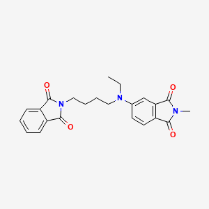 Chemical structure of 4-{N-Ethyl-N-[4-(N-phthalimido)butyl]amino}-N-methylphthalim