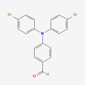 Chemical structure of 4-(Bis(4-bromophenyl)amino)benzaldehyde