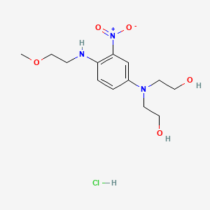 Chemical structure of 4-[Di(2-hydroxyethyl)amino]-1-[(2-methoxyethyl)amino]-2-nitrobenzene