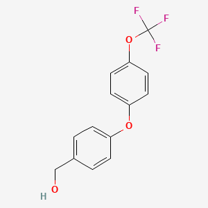 Chemical structure of 4-[4-(Trifluoromethoxy)phenoxy]benzenemethanol