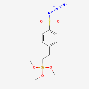 Chemical structure of Benzenesulfonyl azide, 4-(2-(trimethoxysilyl)ethyl)-