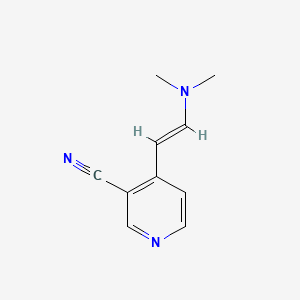 Chemical structure of 4-[2-(Dimethylamino)ethenyl]-3-pyridinecarbonitrile