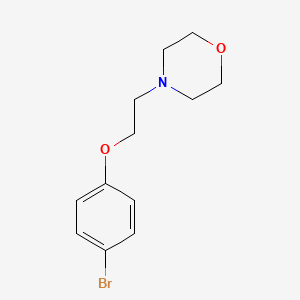 Chemical structure of 4-[2-(4-Bromophenoxy)ethyl]morpholine