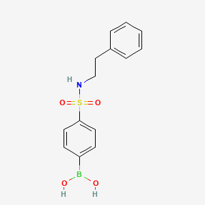 Chemical structure of (4-(N-Phenethylsulfamoyl)phenyl)boronic acid