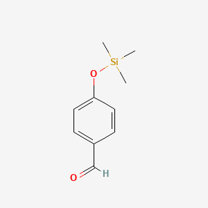Chemical structure of 4-[(Trimethylsilyl)oxy]benzaldehyde