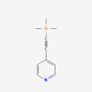 Chemical structure of 4-[(Trimethylsilyl)ethynyl]pyridine