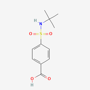 Chemical structure of 4-[(tert-Butylamino)sulfonyl]benzoic Acid