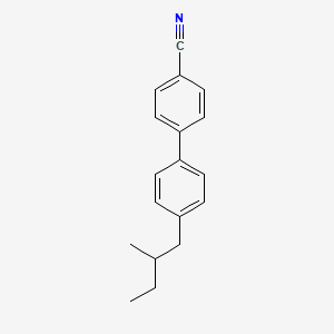 Chemical structure of 4-[4-(2-Methylbutyl)phenyl]benzonitrile