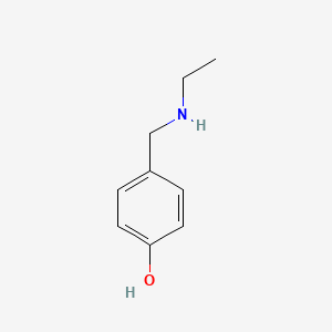 Chemical structure of 4-[(Ethylamino)methyl]phenol