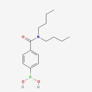 Chemical structure of 4-[(dibutylamino)carbonyl]phenyl]Boronic acid