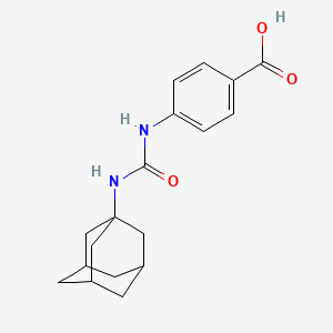 Chemical structure of 4-(3-Adamantan-1-yl-ureido)-benzoic acid
