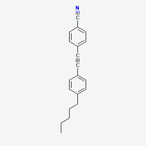Chemical structure of 4-[(4-Pentylphenyl)ethynyl]benzonitrile