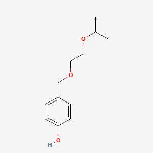 Chemical structure of 4-[(2-Isopropoxyethoxy)methyl]phenol