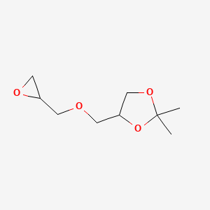 Chemical structure of 4-[(2,3-Epoxypropoxy)methyl]-2,2-dimethyl-1,3-dioxolane