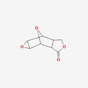 Chemical structure of Hexahydro-2,6-epoxyoxireno(f)isobenzofuran-3(1aH)-one