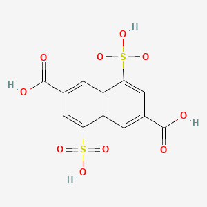 Chemical structure of 4,8-disulfo-2,6-naphthalenedicarboxylic acid