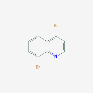 Chemical structure of 4,8-Dibromoquinoline