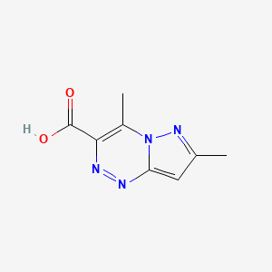 Chemical structure of 4,7-Dimethylpyrazolo[5,1-c][1,2,4]triazine-3-carboxylic acid