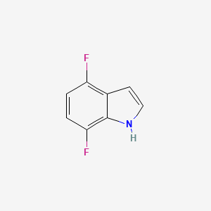 Chemical structure of 4,7-Difluoro-1H-indole