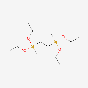 Chemical structure of 4,7-diethoxy-4,7-dimethyl-3,8-dioxa-4,7-disiladecane