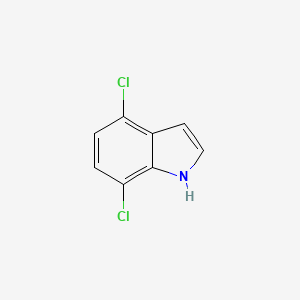 Chemical structure of 4,7-Dichloroindole