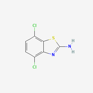 Chemical structure of 2-Amino-4,7-dichlorobenzothiazole