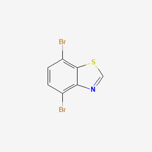 Chemical structure of 4,7-Dibromobenzo[d]thiazole